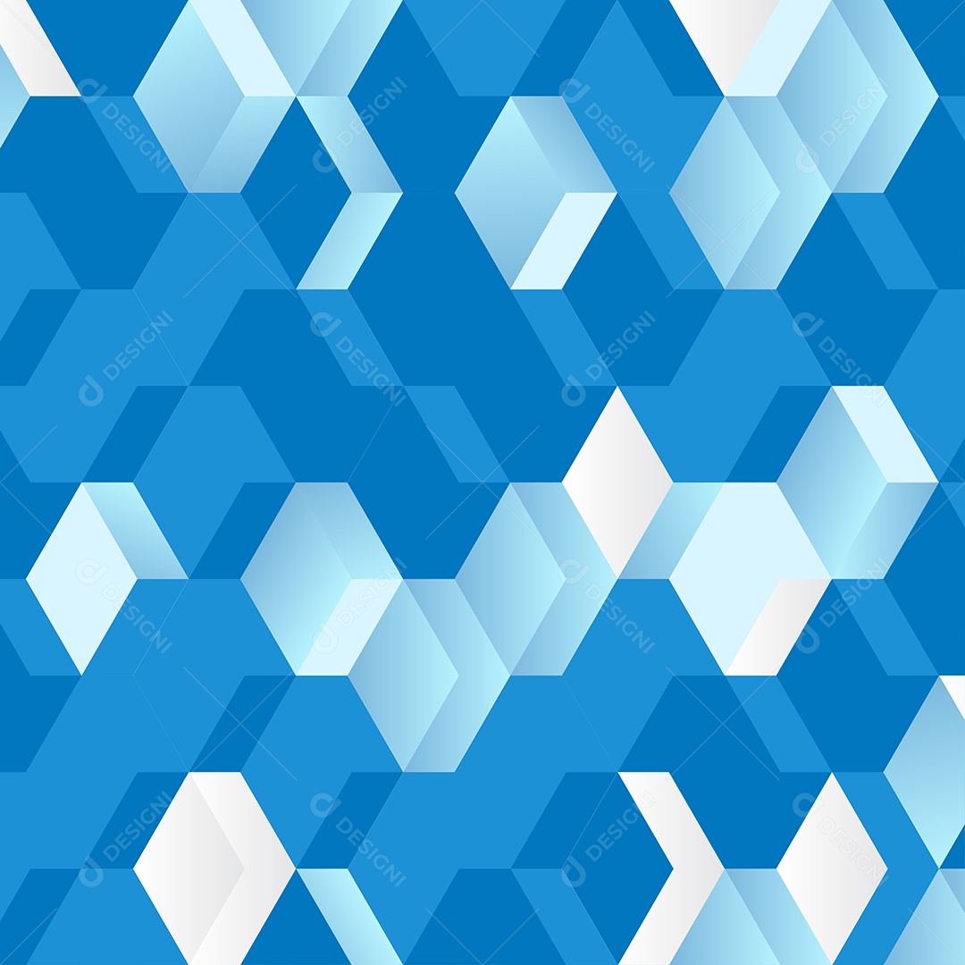 Fundo em Mosaico de Grade Azul Vetor EPS