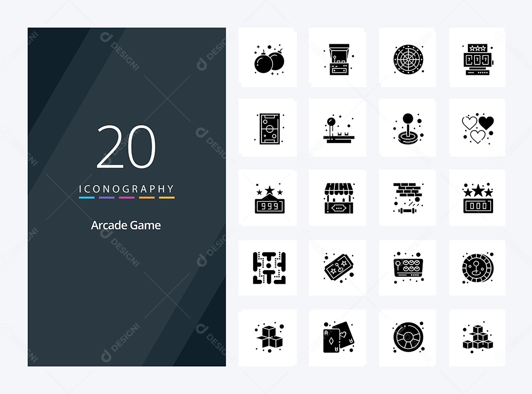 Pacote de ícones de Arcade Gamer Vetores EPS