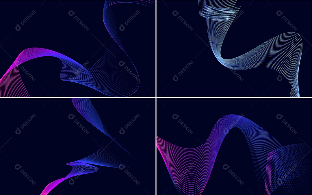 Coleção de conjunto de padrões geométricos de linhas mínimase Vetor EPS