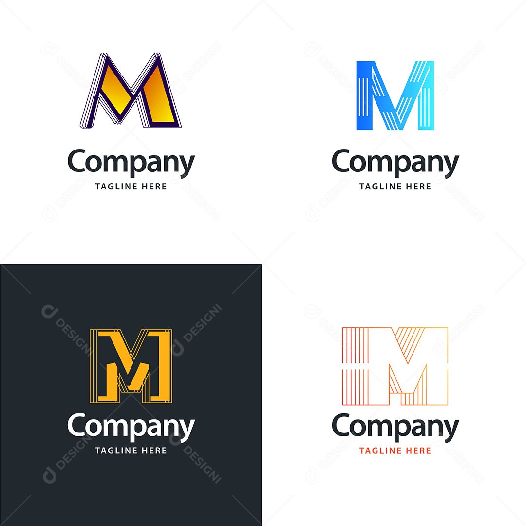 Logo V Logotipos Modernos AI Editável