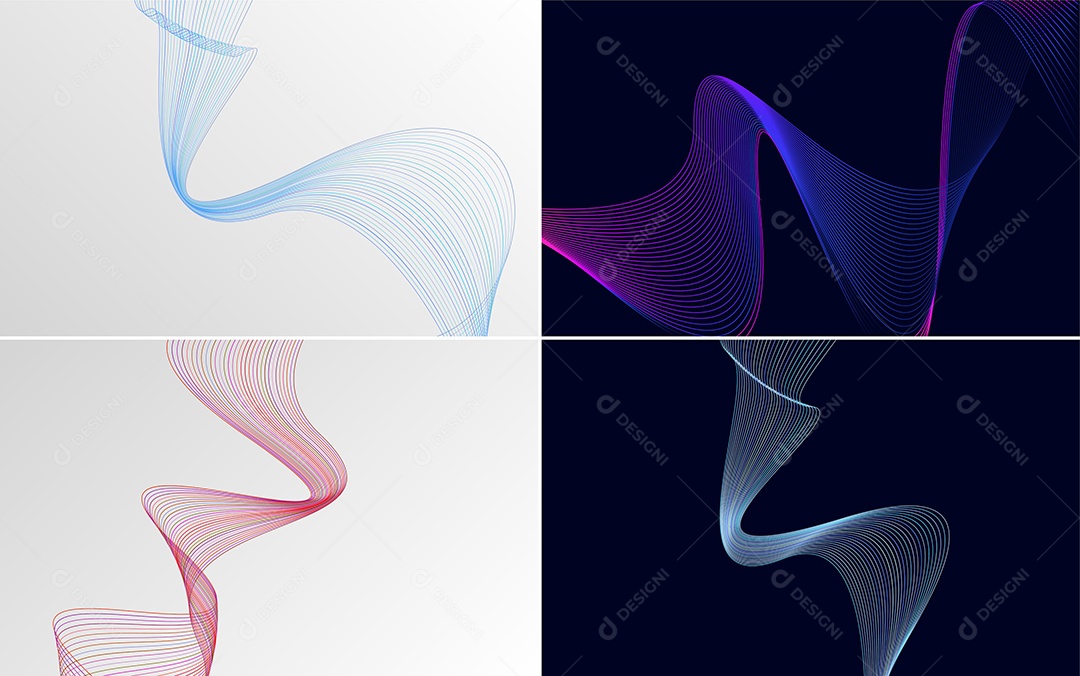 Coleção de conjunto de padrões geométricos de linhas mínimase Vetor EPS