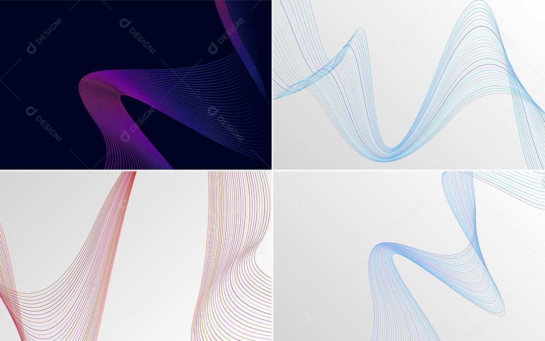 Minimal lines geometric pattern set collection EPS.zip ve