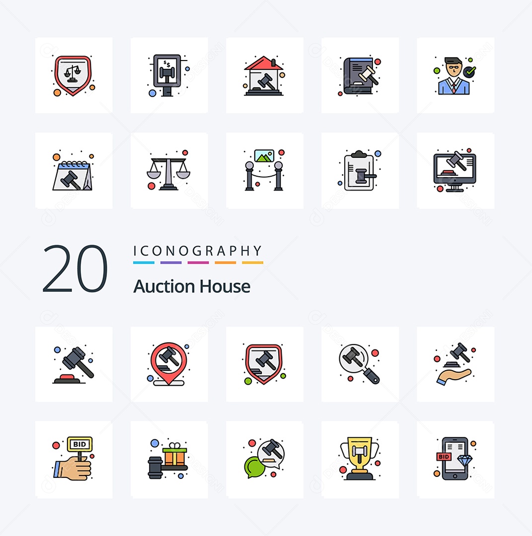 Pacote de Ícones e Elementos Vetores EPS