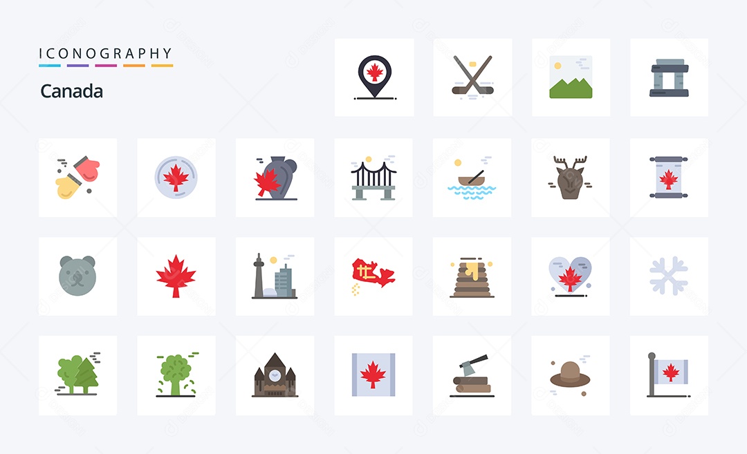 Pacote de Ícones e Elementos Vetores EPS