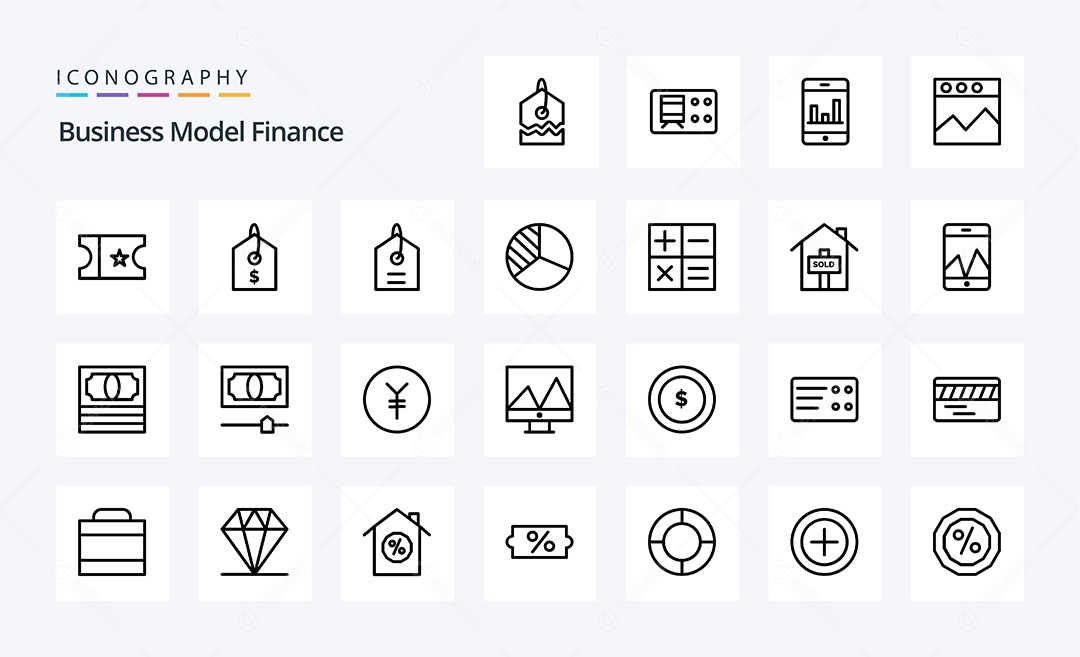 Pacote de Ícones Preto Vetores EPS
