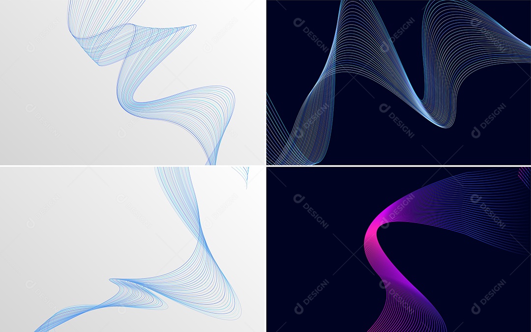 Coleção de conjunto de padrões geométricos de linhas mínimas Vetor EPS