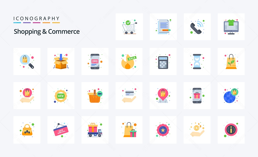 Pacote de Ícones e Elementos Vetores EPS