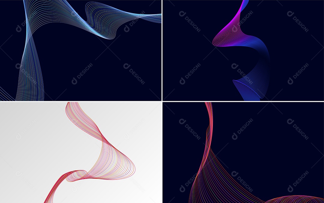 Coleção de conjunto de padrões geométricos de linhas mínimas Vetor EPS