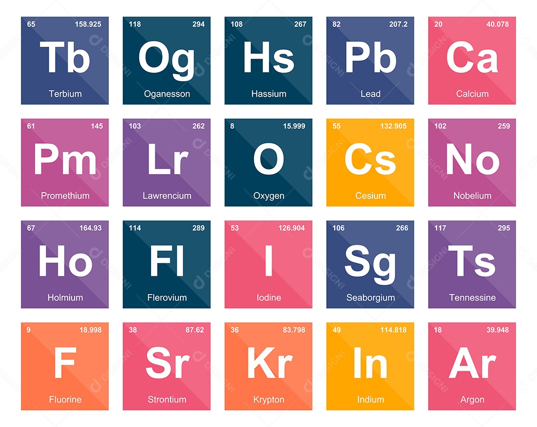 Tabela Periódica Vetor EPS