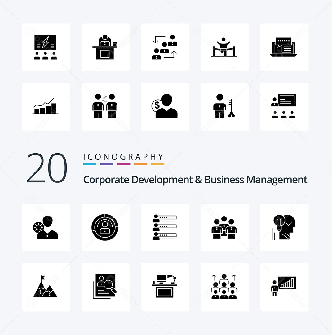 Pacote de Ícones Preto Vetores EPS