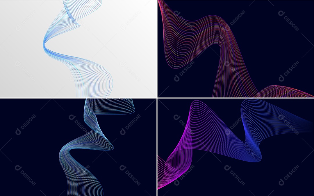 Coleção de conjunto de padrões geométricos de linhas mínimas Vetor EPS