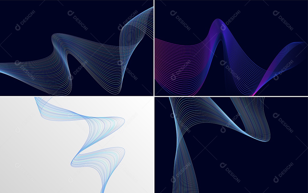 Coleção de conjunto de padrões geométricos de linhas mínimas Vetor EPS