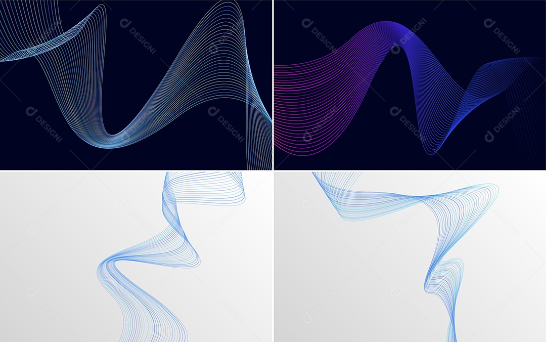 Coleção de conjunto de padrões geométricos de linhas mínimas Vetor EPS