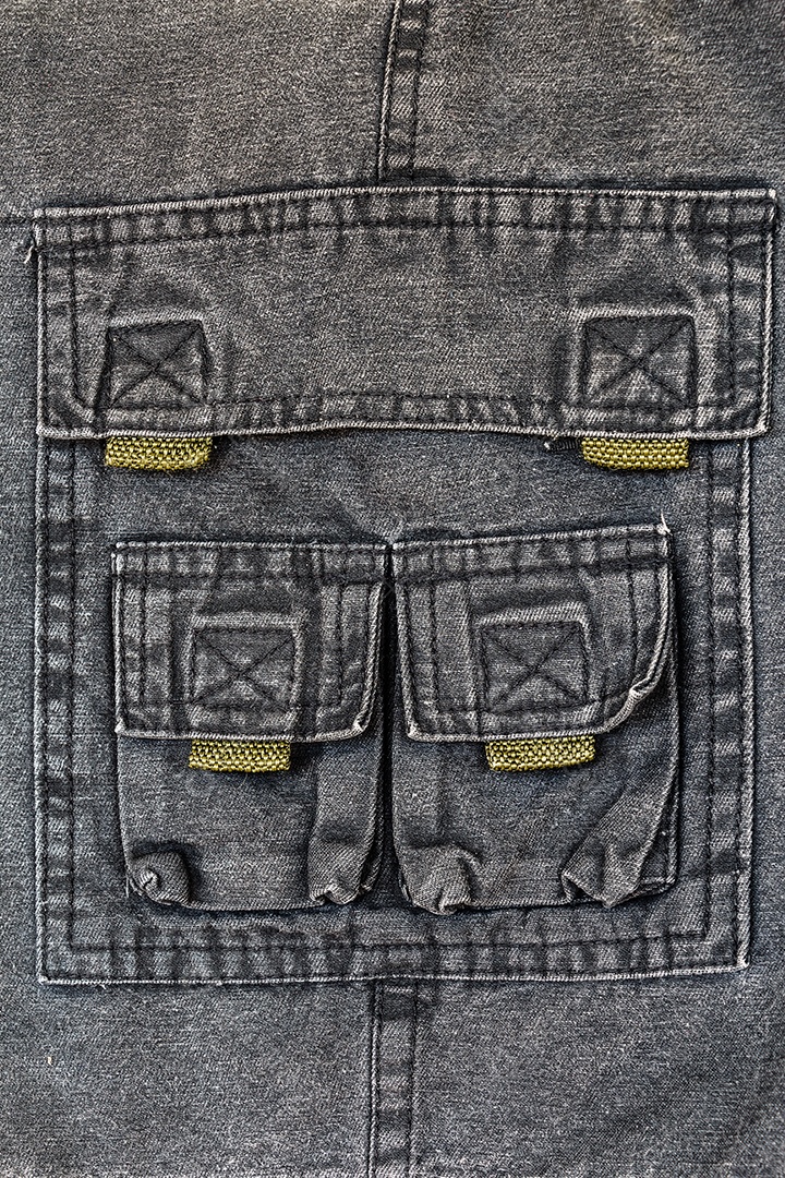 Textura de jeans preto