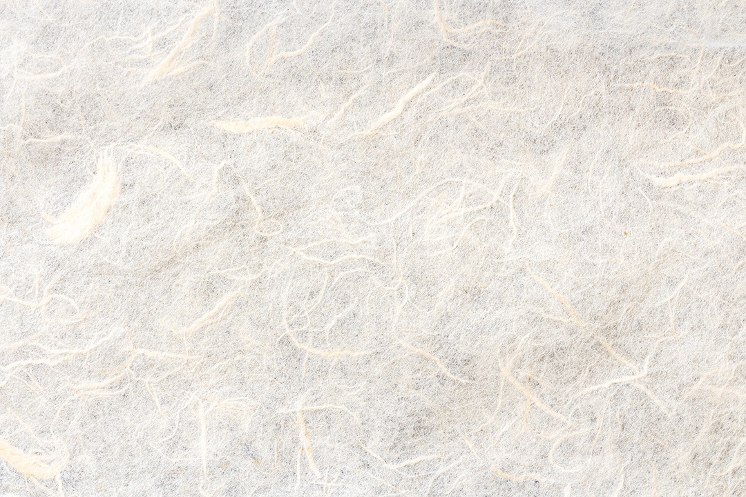 A textura do papel de amoreira de cor branca