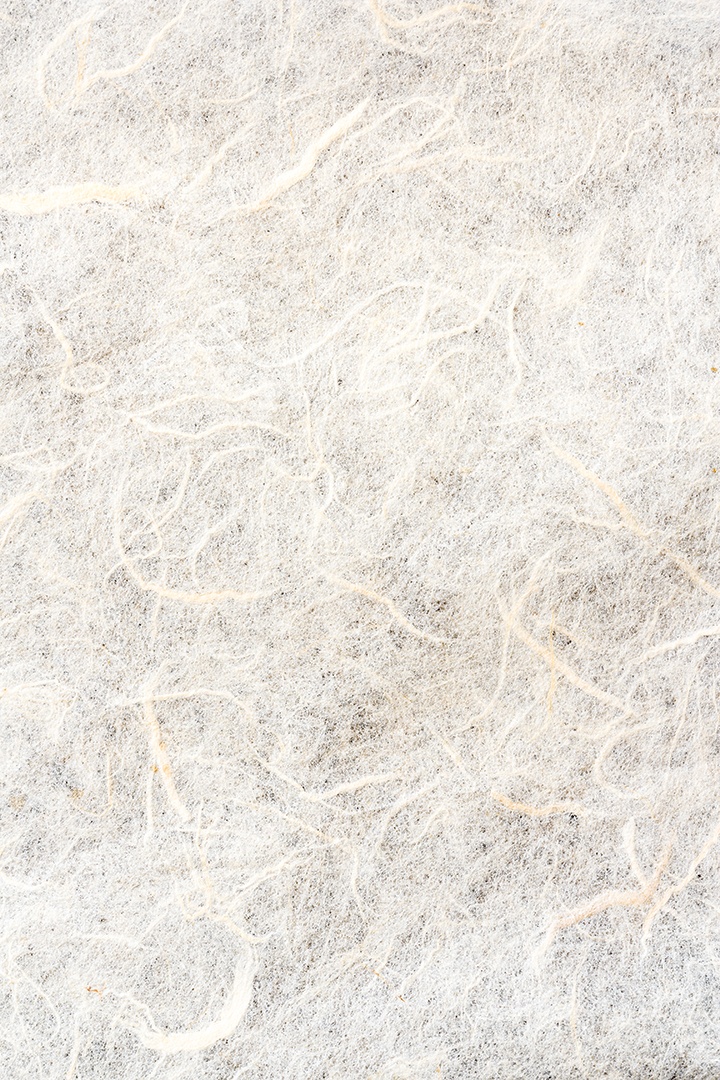 A textura do papel de amoreira de cor branca