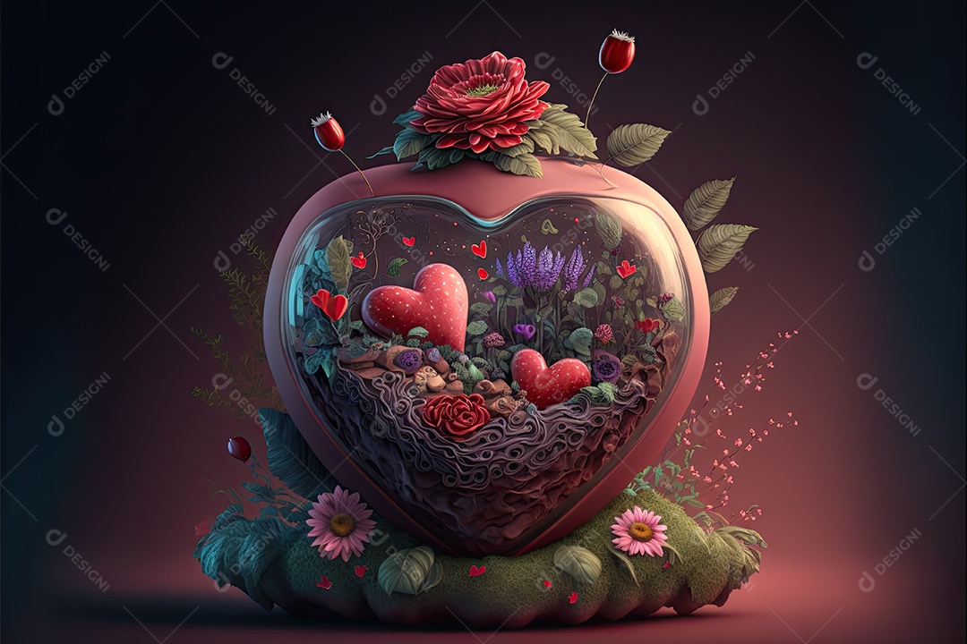 Ilustração sobre o dia dos namorados