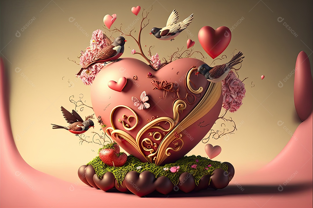Ilustração sobre o dia dos namorados