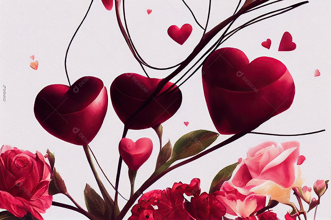 Ilustração sobre o dia dos namorados