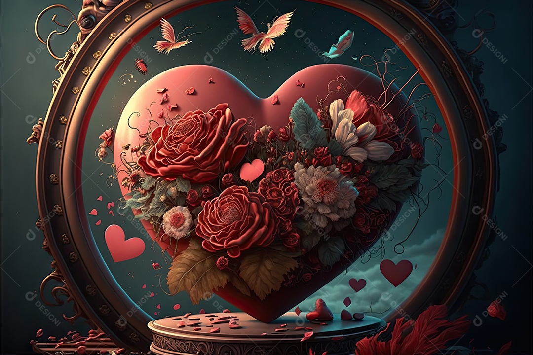 Ilustração sobre o dia dos namorados