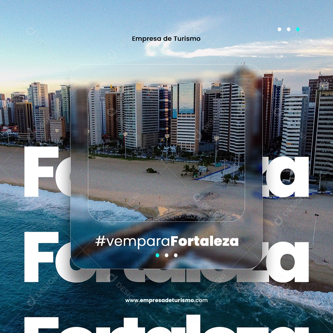 Vem para Fortaleza Empresa de Turismo Social Media PSD Editável