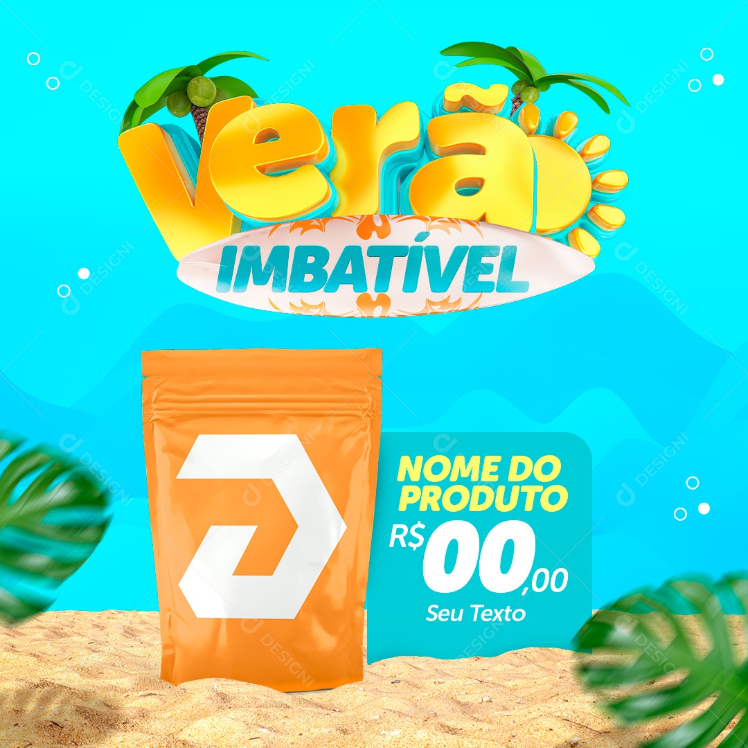 Verão Imbatível Lojas Social Media PSD Editável
