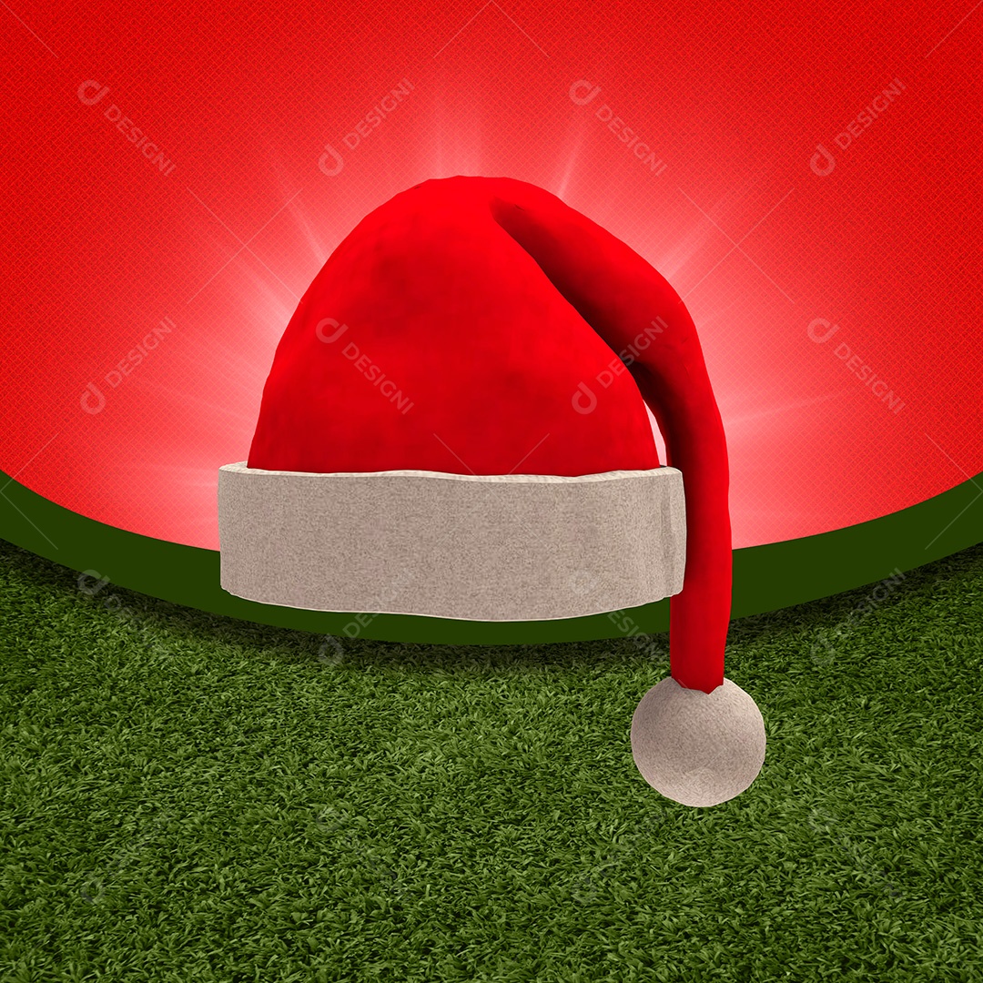 Elemento de Natal Gorro Papai Noel Vermelho PSD
