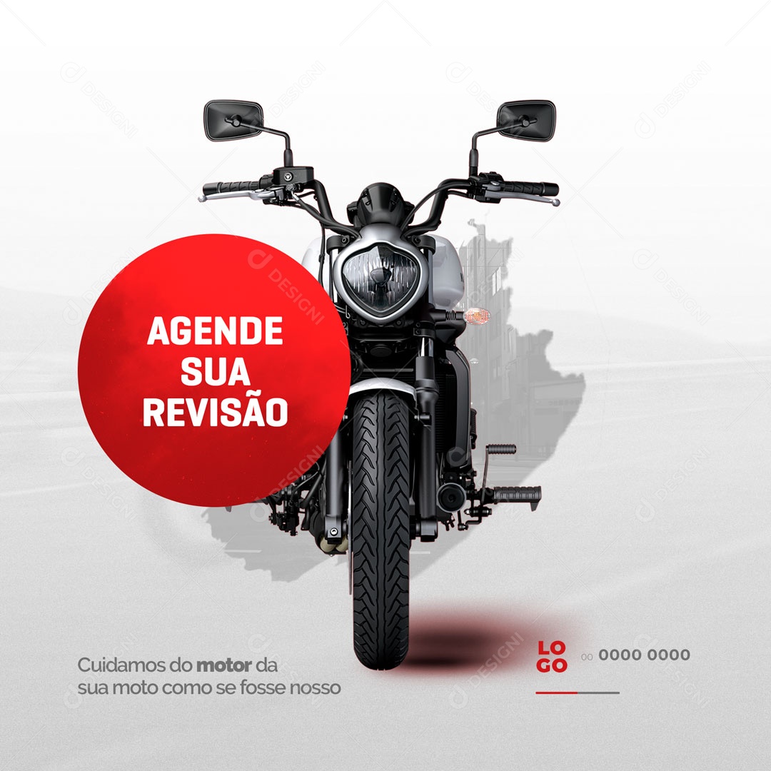 Agende sua Revisão! Oficina Mecânica Social Media PSD Editável