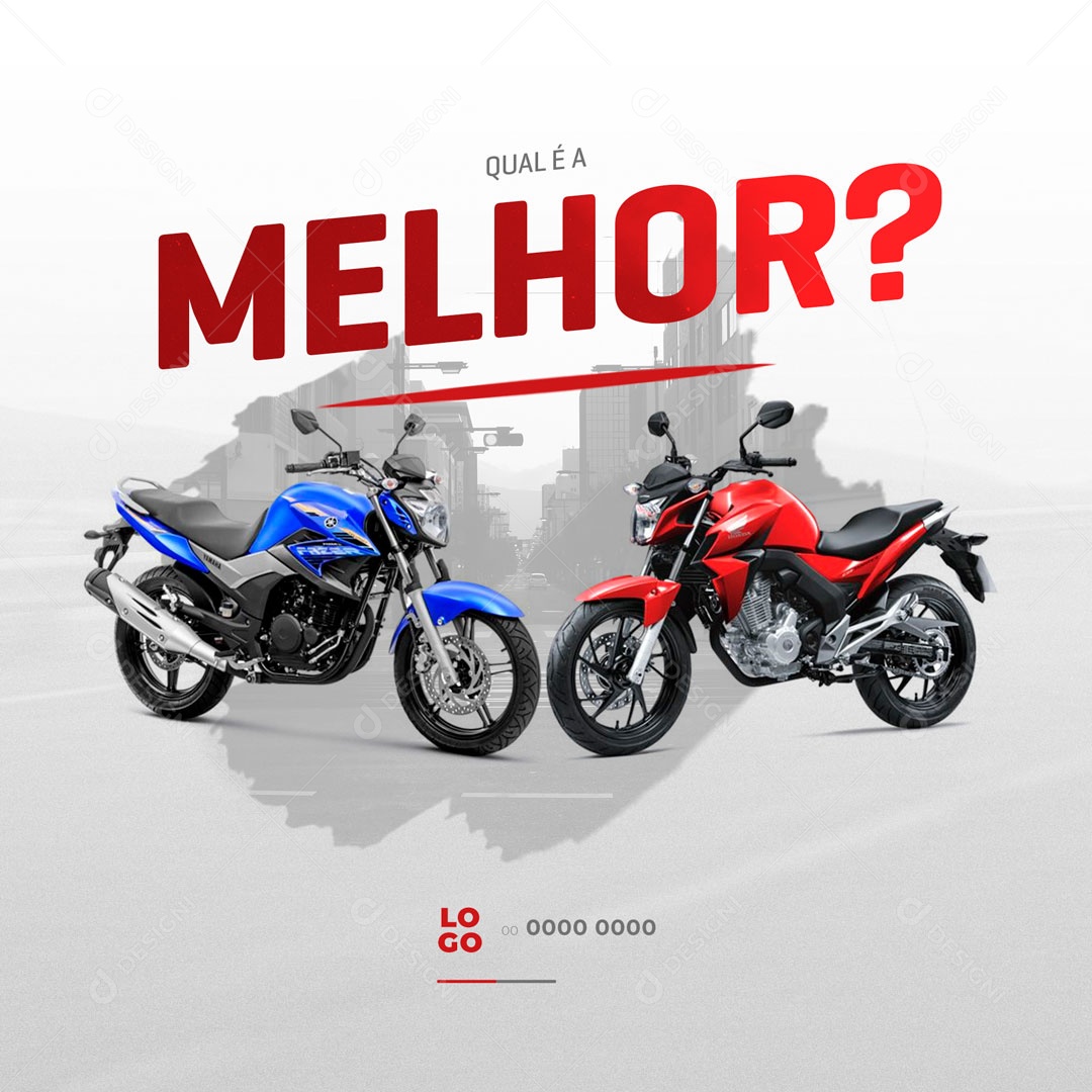 Qual é a Melhor? Oficina Mecânica Social Media PSD Editável