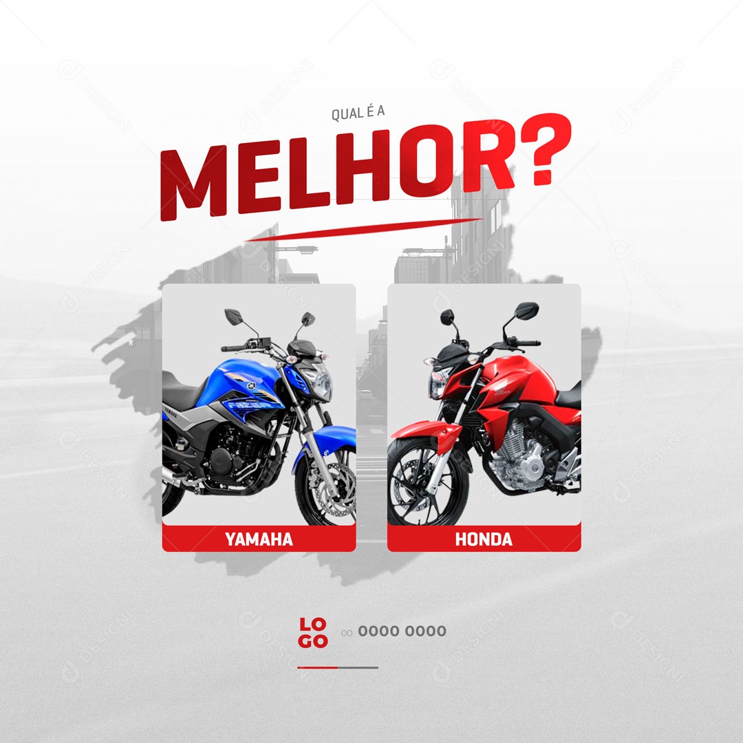 Qual é a Melhor? Oficina Mecânica Social Media PSD Editável