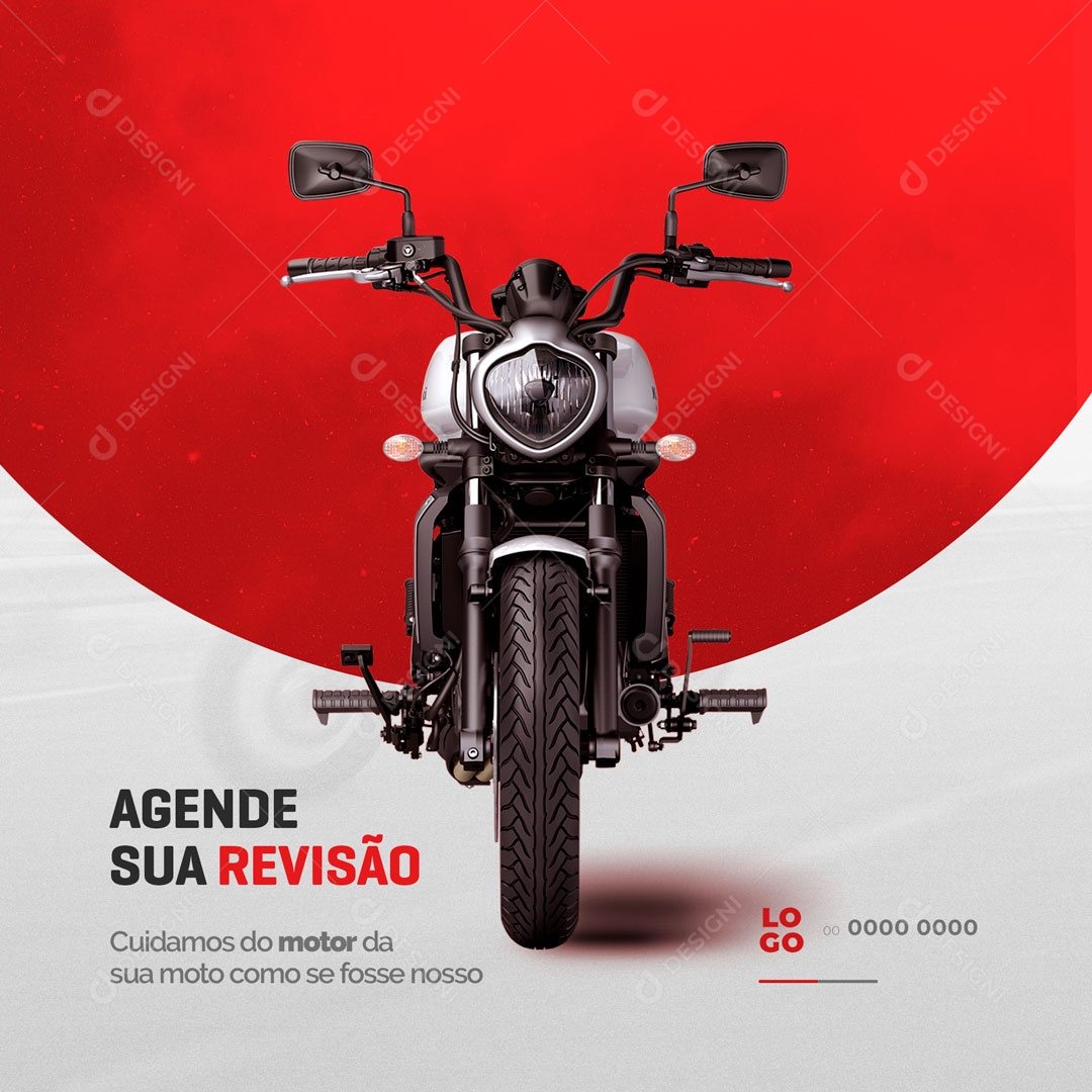 Agende sua Revisão! Oficina Mecânica Social Media PSD Editável