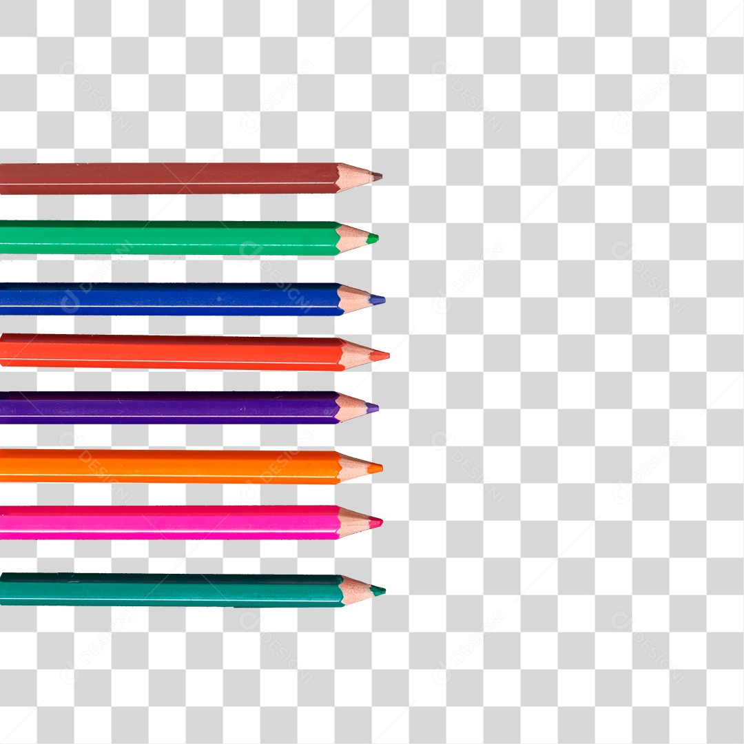 Lápis de Cor PNG Transparente