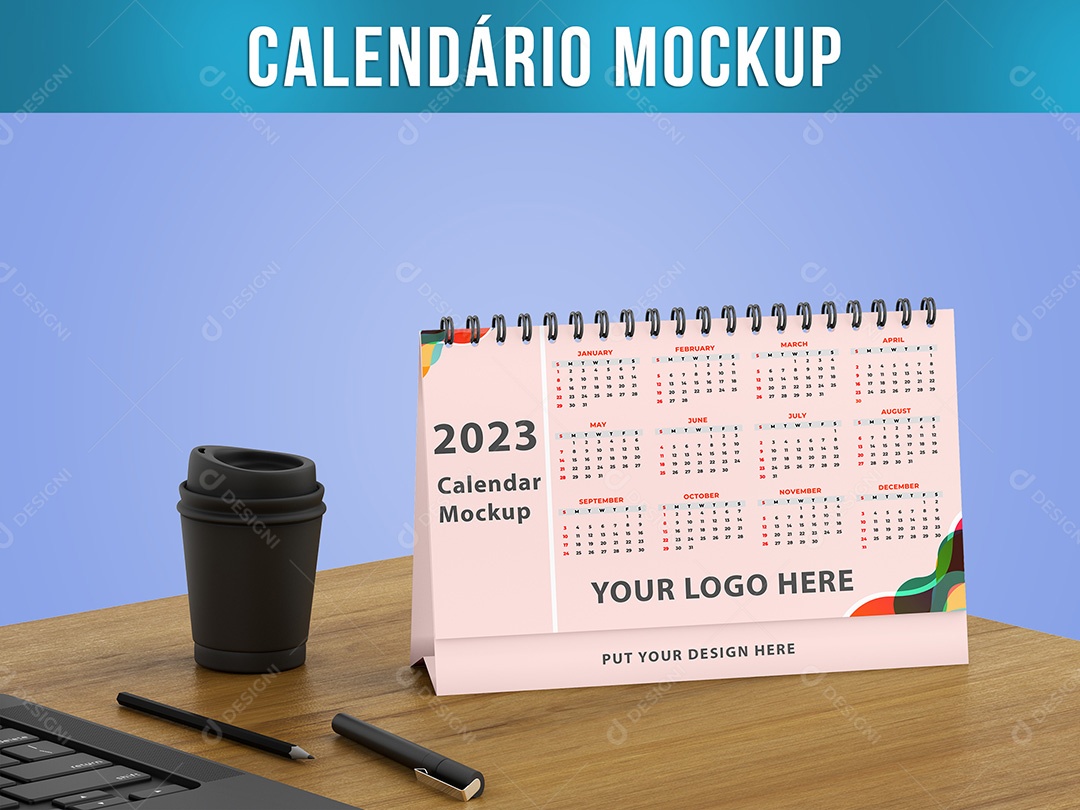 Mockup Calendário PSD Editável