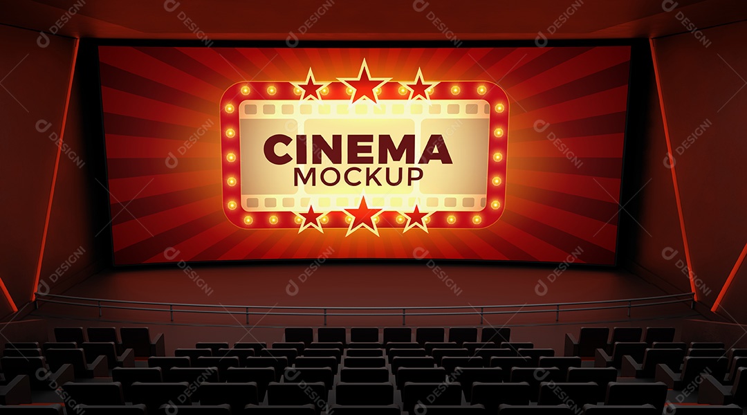Mockup Cinema PSD Editável