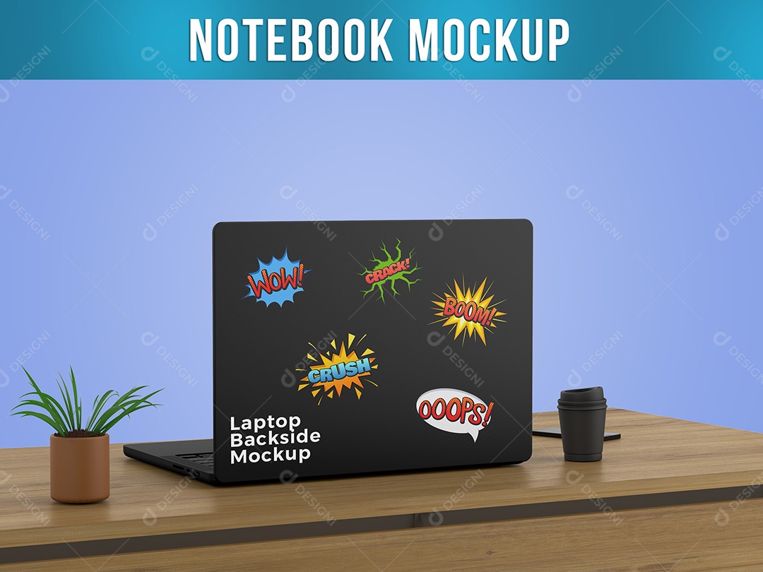 Mockup Notebook PSD Editável