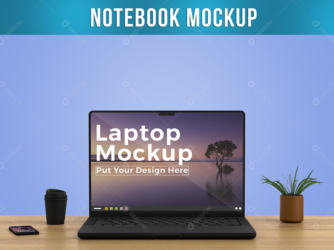 Mockup Notebook PSD Editável