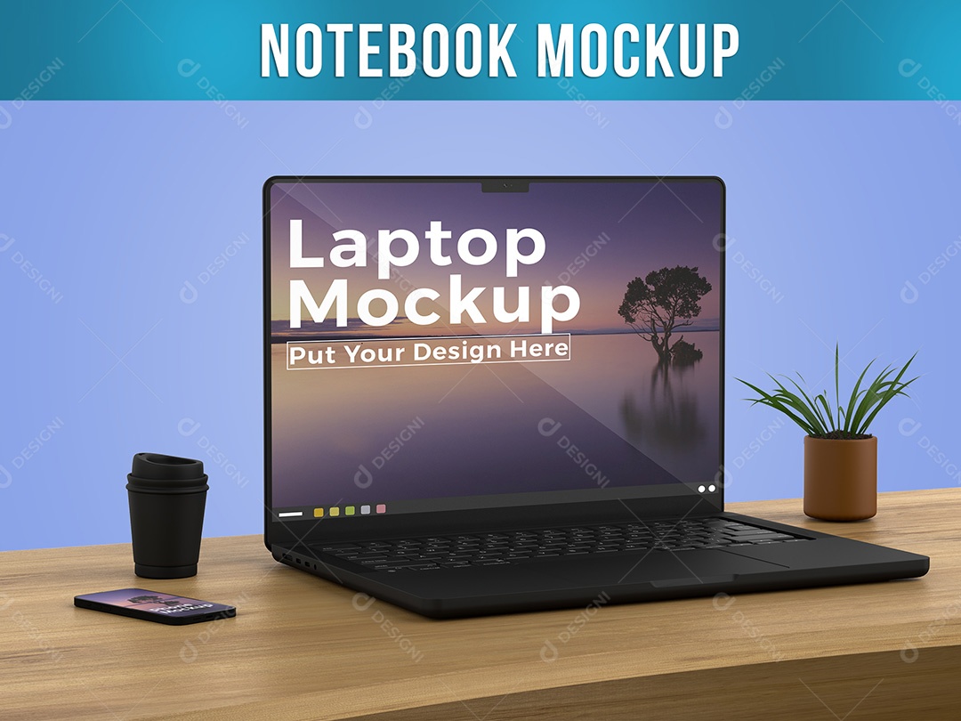 Mockup Notebook PSD Editável