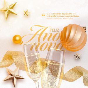Social Media Feliz Ano Novo 2023 PSD Editável