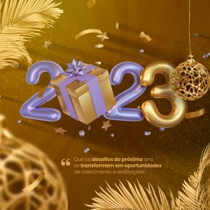 Feliz Ano Novo 2023 Social Media PSD Editável