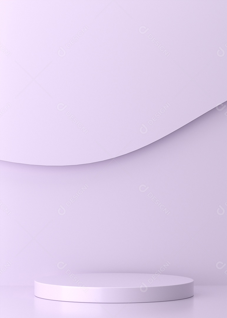 Pódio sobre um fundo isolado