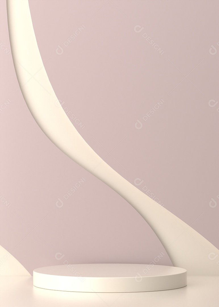 Pódio sobre um fundo isolado