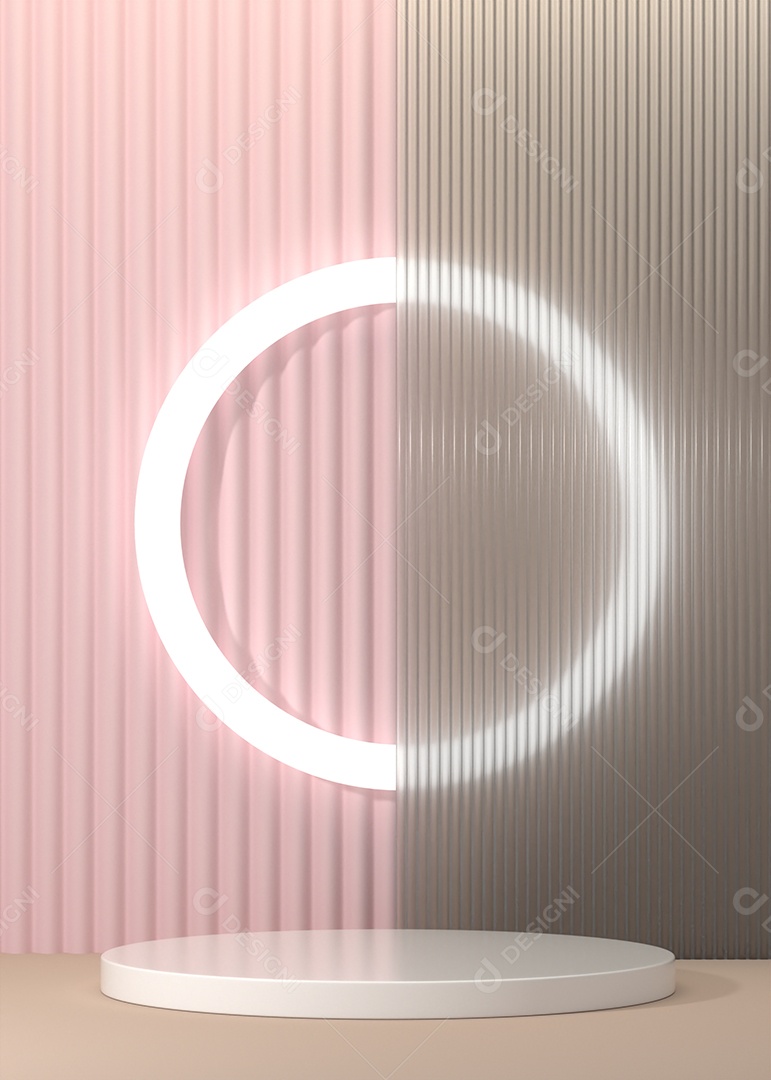 Pódio sobre um fundo isolado