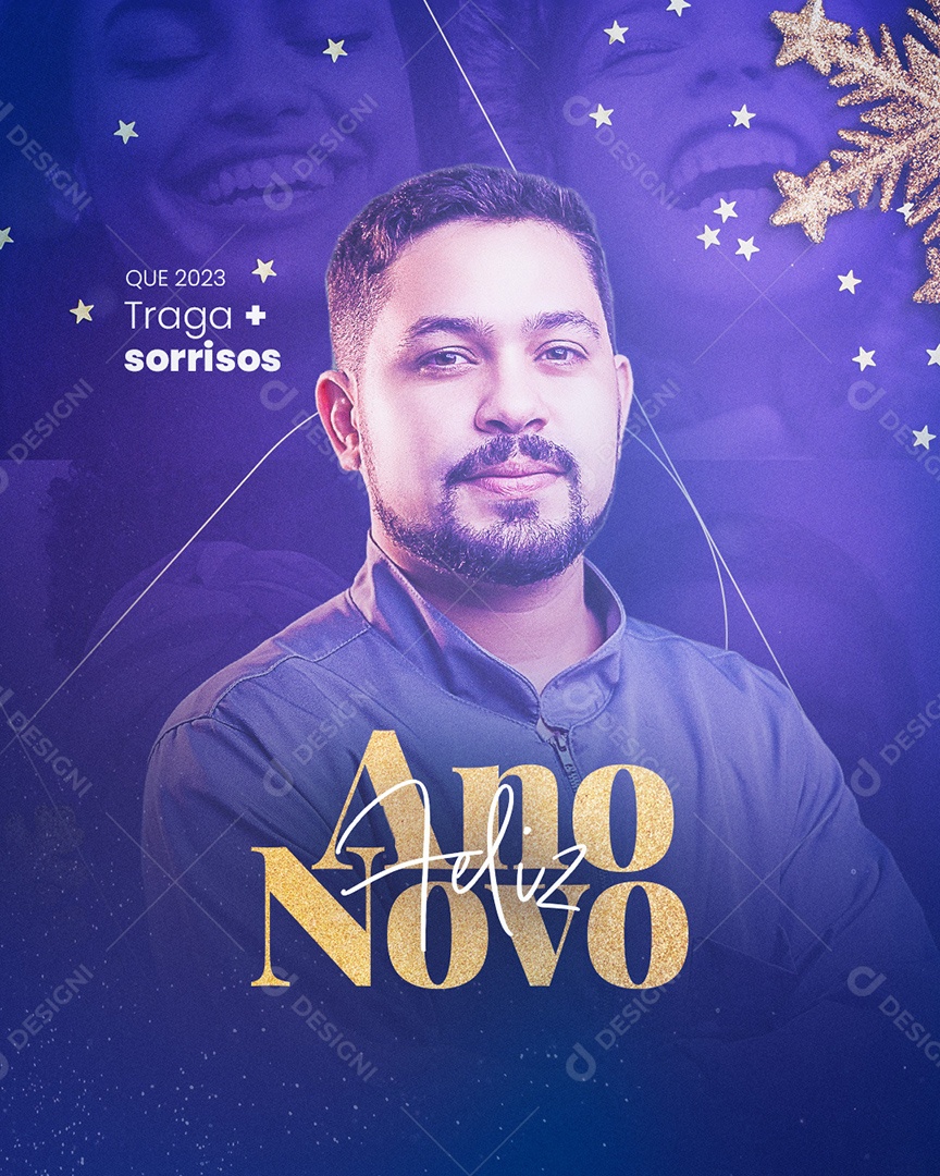 Feliz Ano Novo 2023 Dentista Social Media PSD Editável