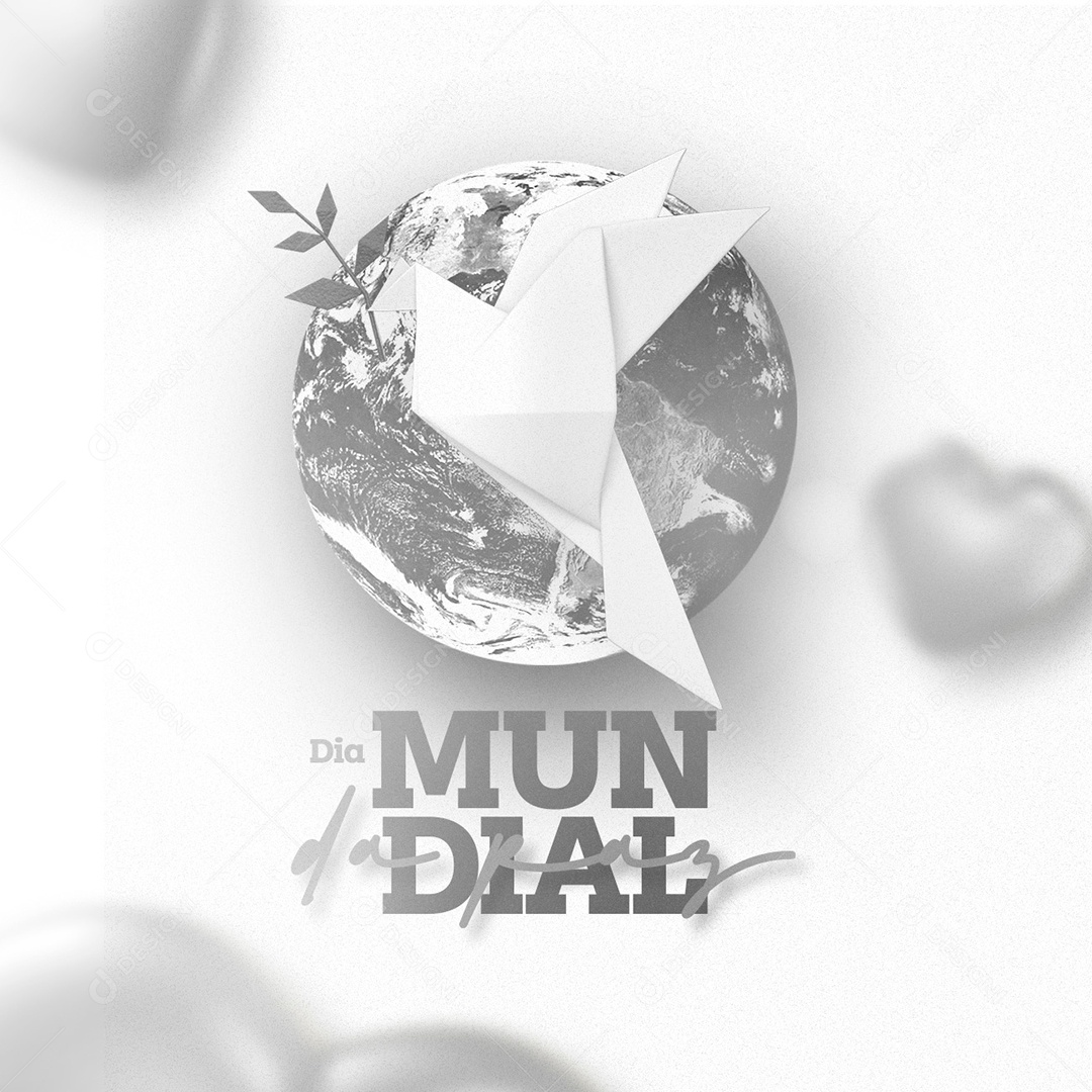 Dia Mundial da Paz 1 de Janeiro Social Media PSD Editável