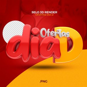 Selo 3D Ofertas D Dia PSD