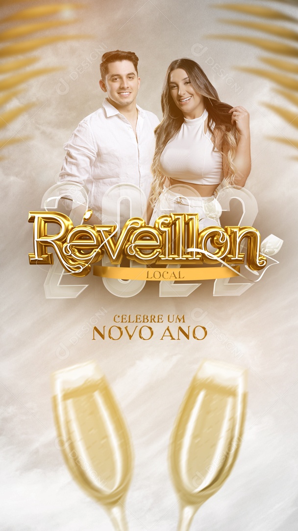 Story Réveillon Celebre um Novo Ano Social Media PSD Editável