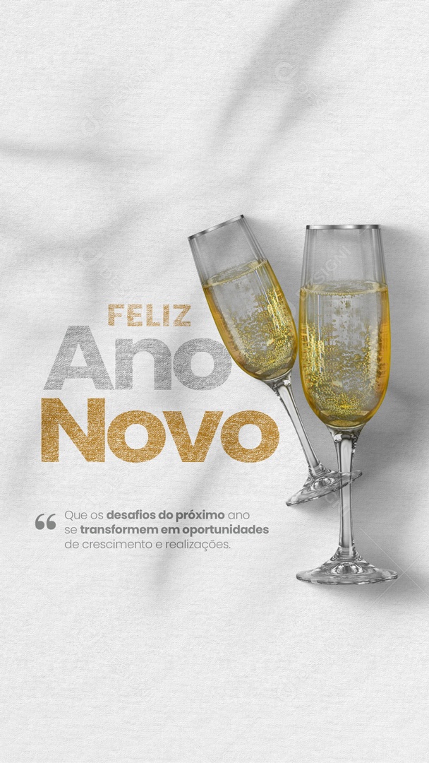 Feliz Ano Novo 2023 Story Social Media PSD Editável