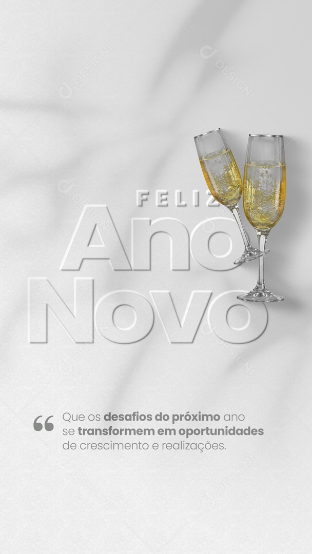 Feliz Ano Novo 2023 Story Social Media PSD Editável