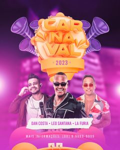 Flyer Carnaval Social Media PSD Editável