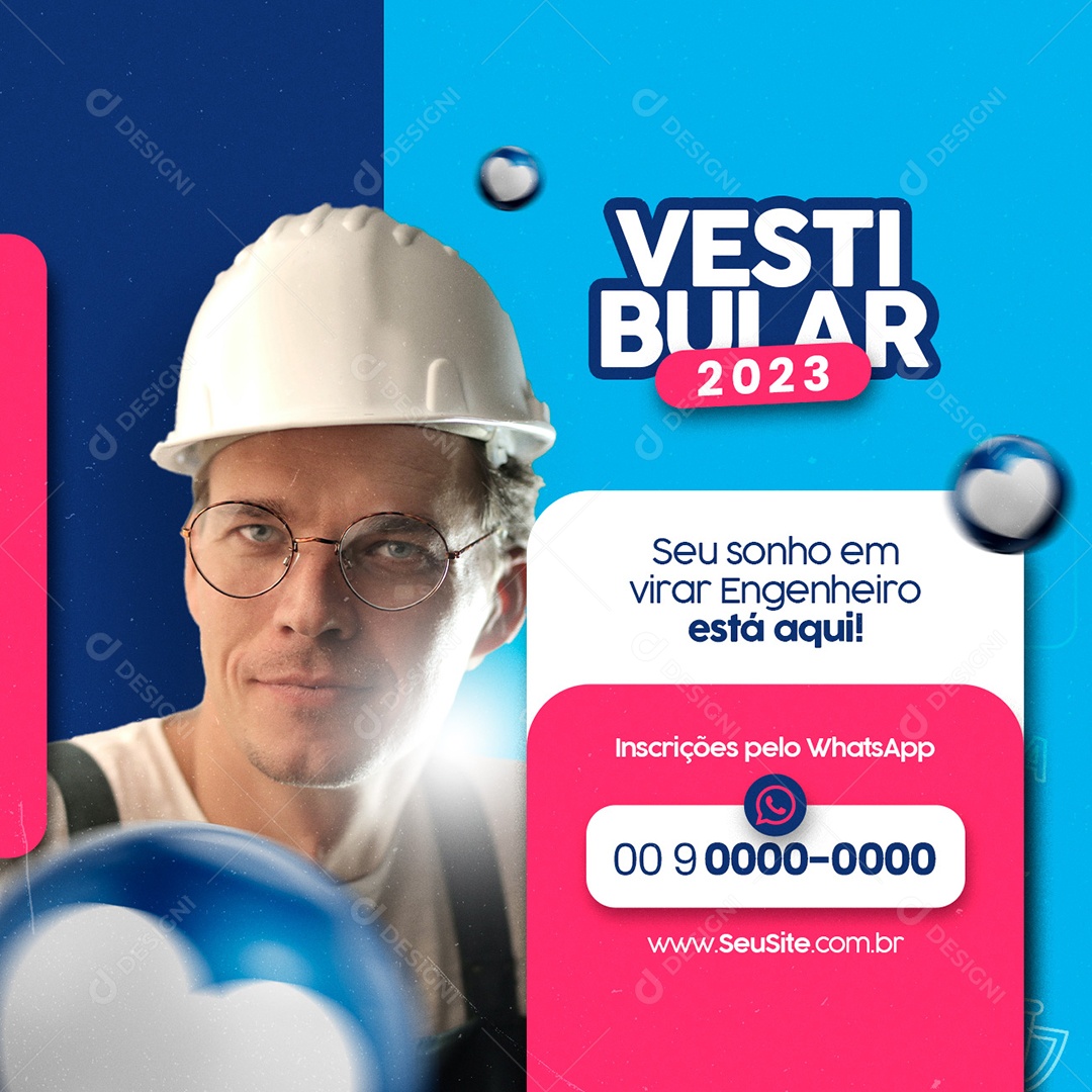 Vestibular 2023 Social Media PSD Editável